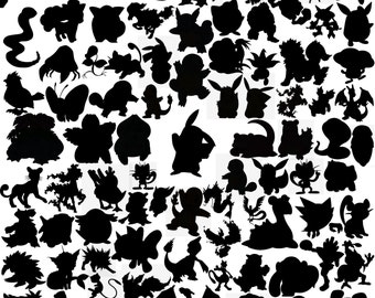 510 First Generation Pokemon Clipart And Silhouette Pokemon Clipart ...