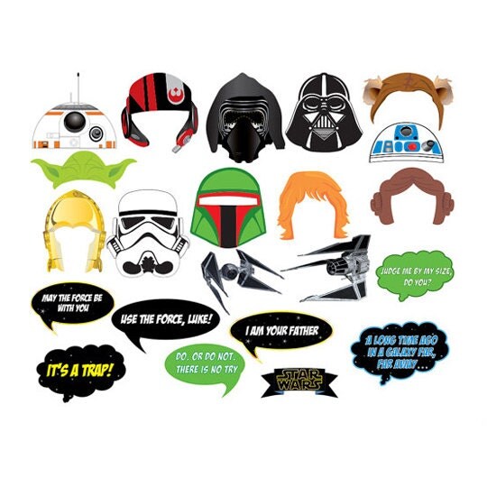 Star Wars Photo Booth Episode VII Set 22 pieces set 22