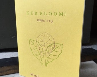 Ker-bloom letterpress zine 119
