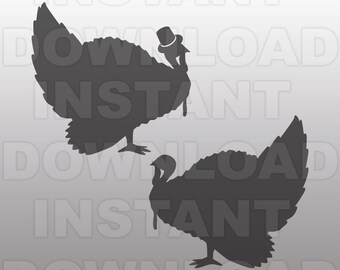 Turkey SVG File - Thanksgiving SVG File - Vector Art - Commercial & Personal Use - svg file for Cricut,svg file for Silhouette,vinyl cutting
