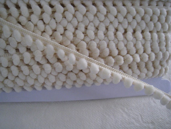 trim pom cream pom Pom  Pom Number cm Pom Pom Fixed 0.5 size  of Trim Mini yards Cream 39