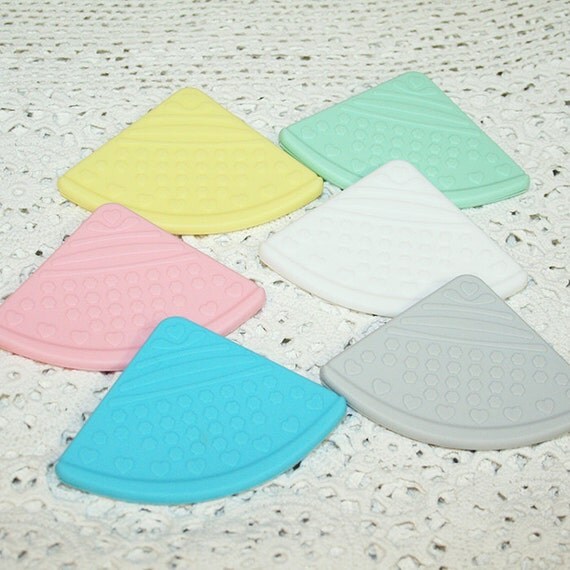 6pc Sampler Pack Silicone Corner SewOn Teether/Chewy New