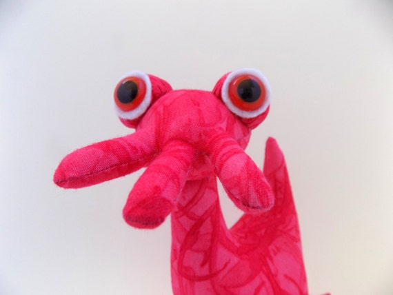 pink alien plush