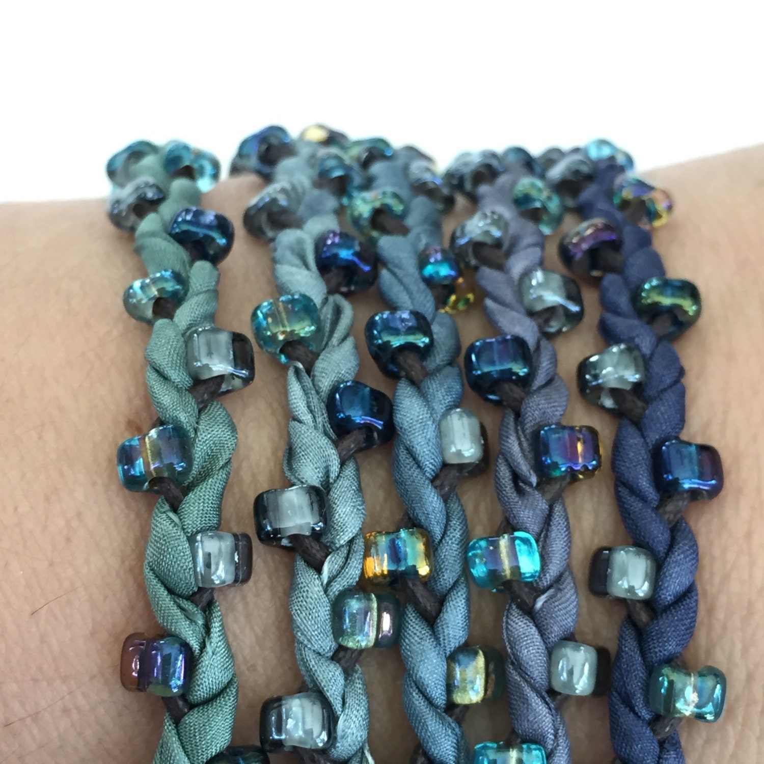 DIY Silk Wrap Bracelet or Silk Cord Kit Handmade Crafts DIY