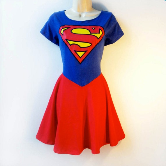 Supergirl Dress Plus Size // Supergirl Costume Rockabilly Pin