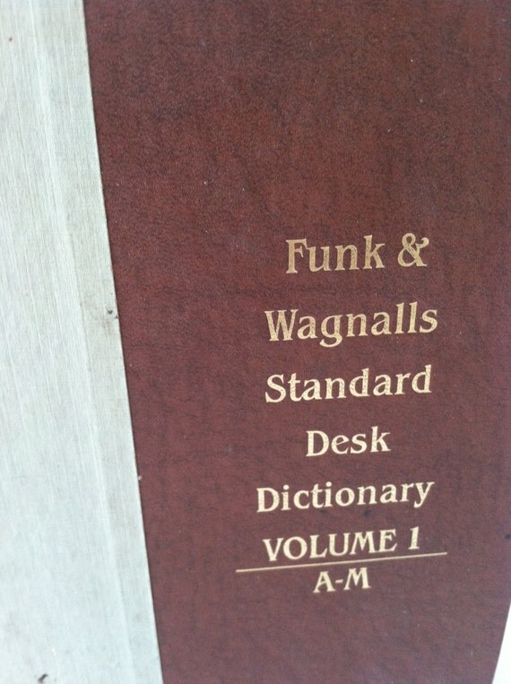 Funk & Wagnalls Standard Desk Dictionary Vol. 1 and 2 1983
