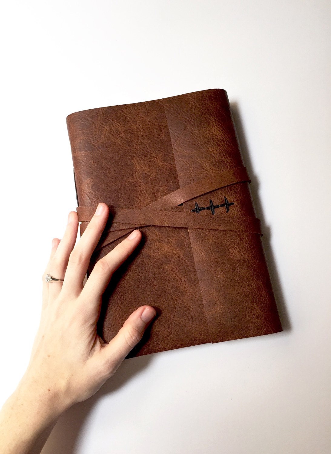 Brown Leather Journal. Extra Large Leather Sketchbook
