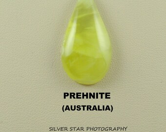 Rare Yellow Prehnite Designer Cabochon for Jewelry Artisans.