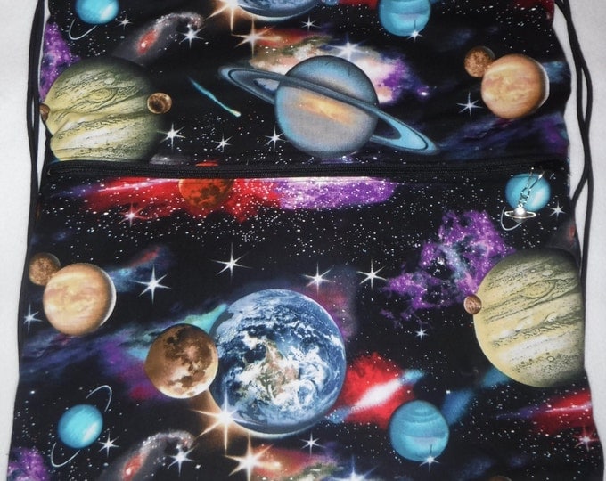 Planets in Space: Backpack/tote or cross body/shoulder bag