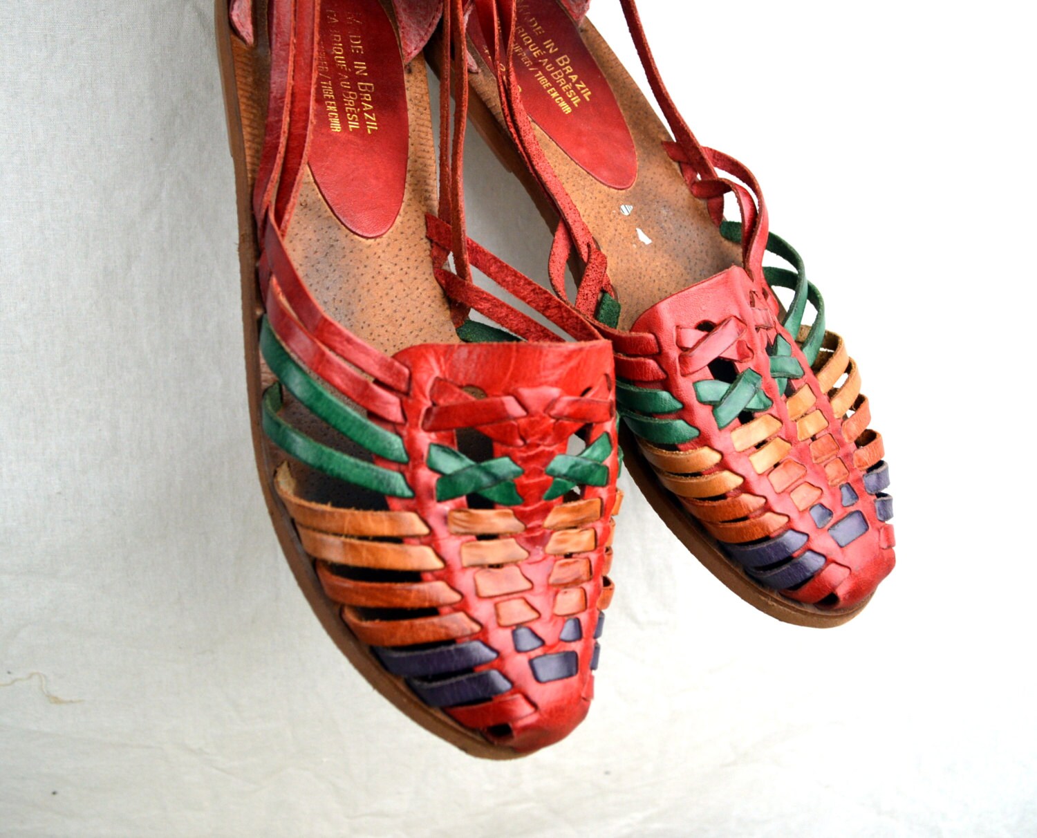 rainbow huaraches sandals