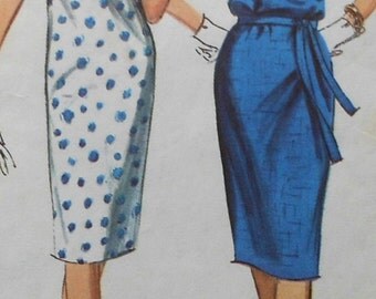 Vintage Dress Sewing Pattern Simplicity 5876 Size 12