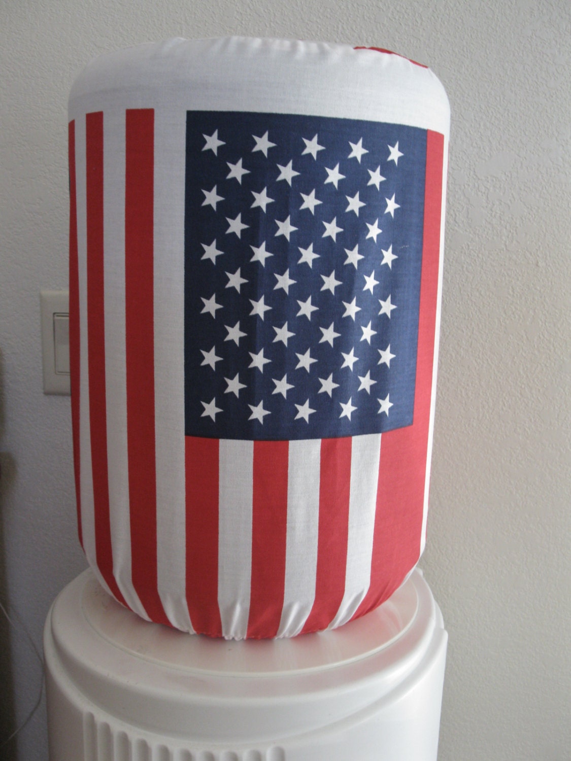 Red Blue and White Stars 5 Gallon Water Bottle cover Cooler