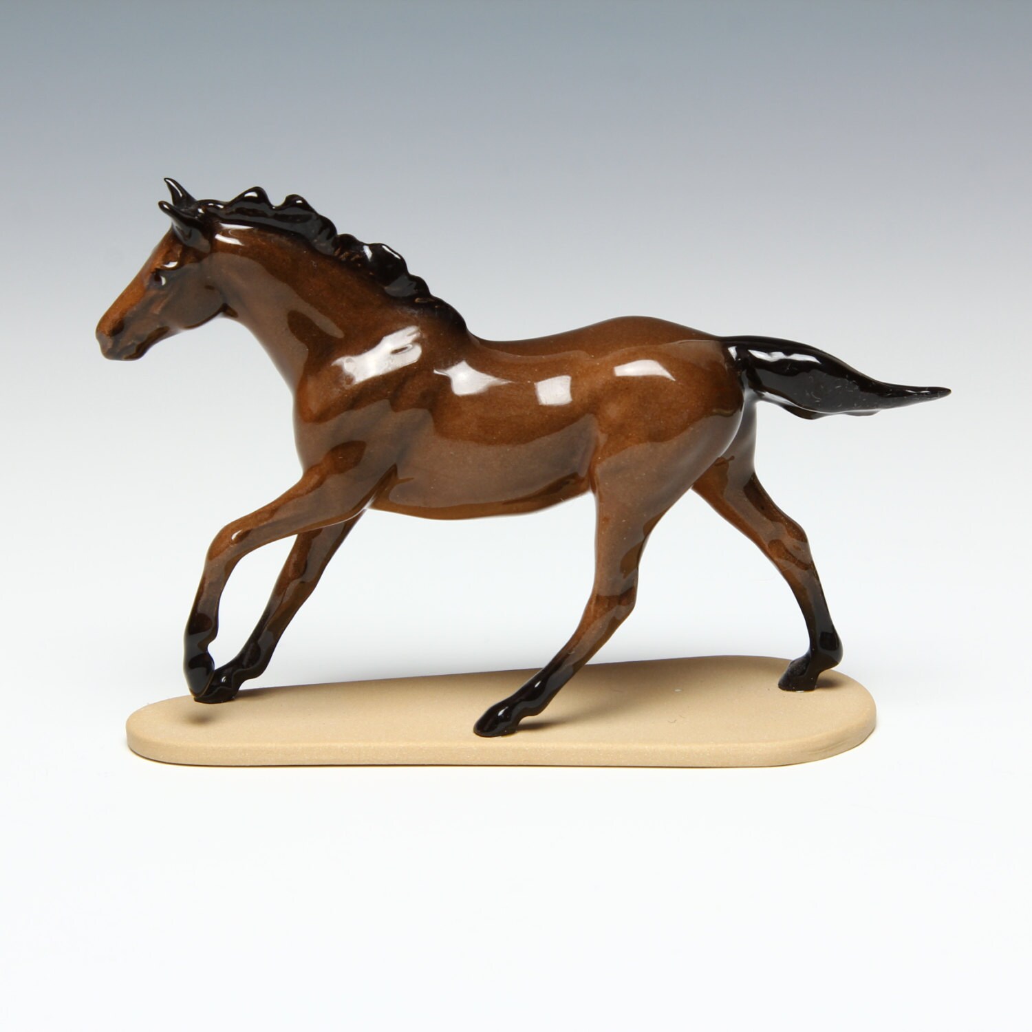 Hagen Renaker Seabiscuit Race Horse Miniature Ceramic Figurine