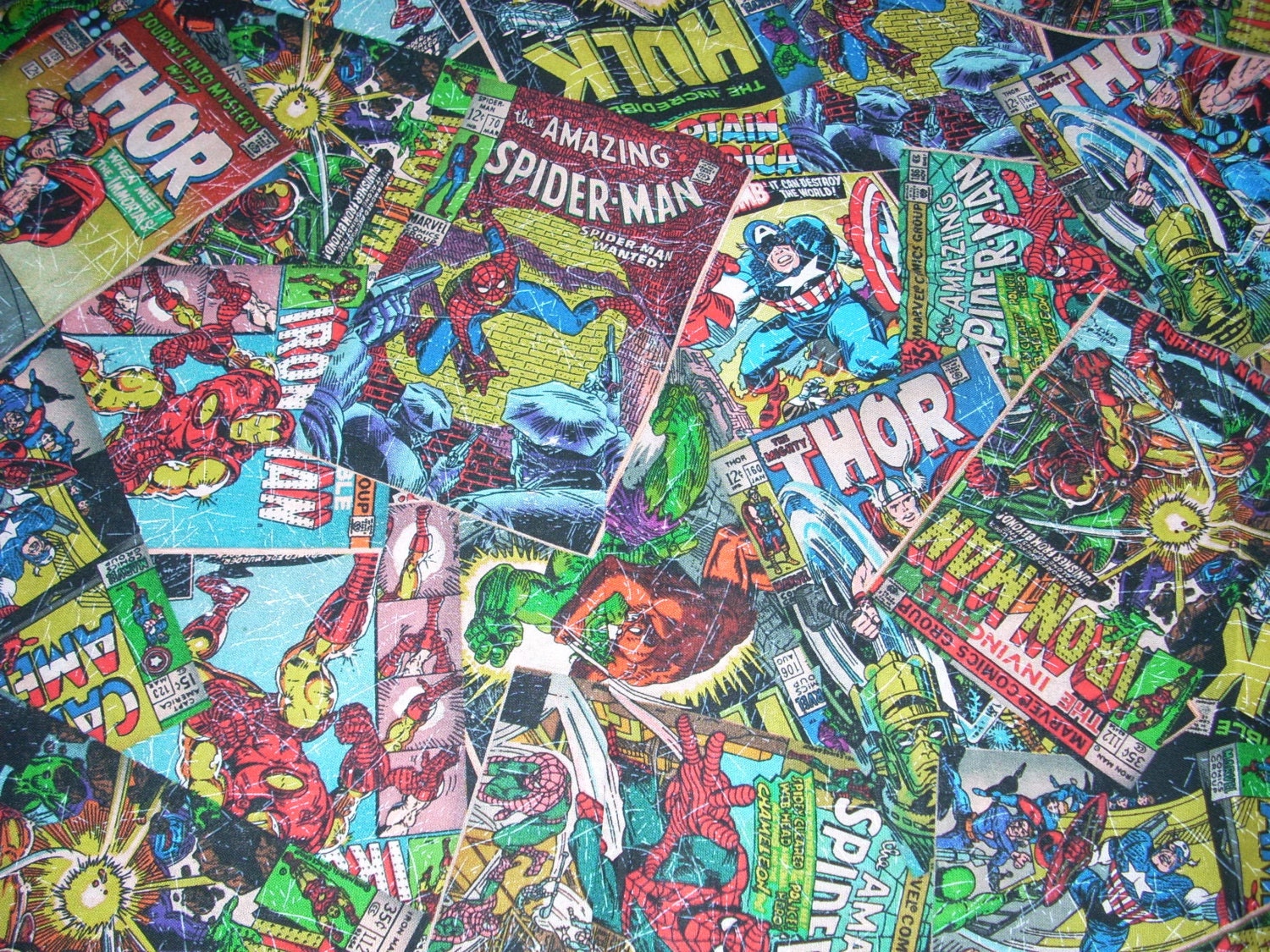 Marvel Comics Book Packed Print cotton fabric 44