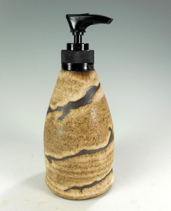 Ceramic soap dispenser pottery lotion pump by WillowTreePottery
