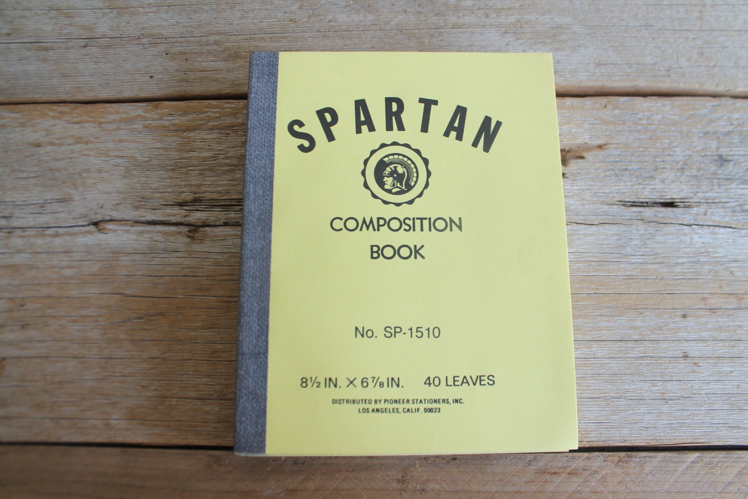 Vintage Composition Notebook // Spartan Composition Book