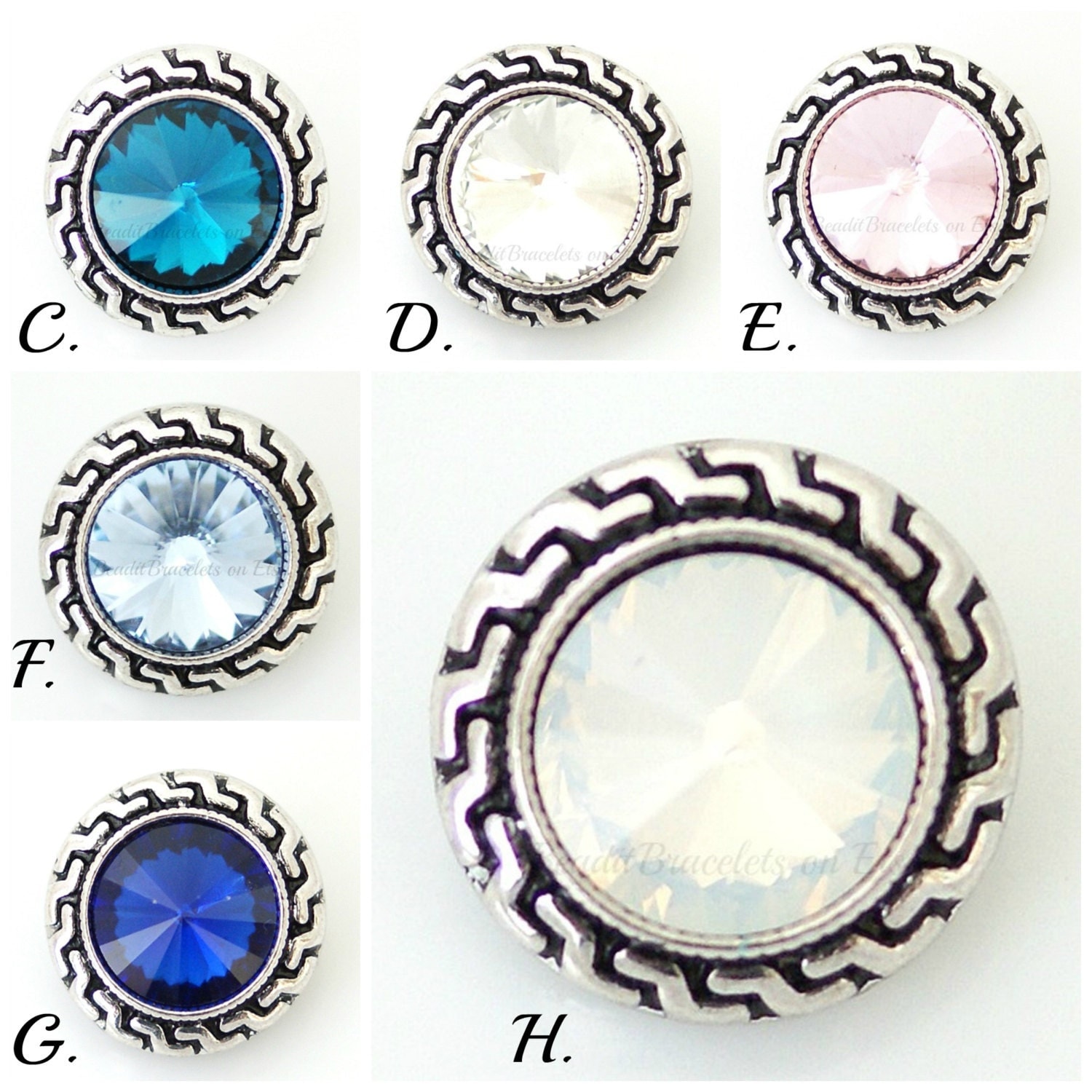 Snaps for Ginger Snaps Jewelry. Interchangeable with Ginger