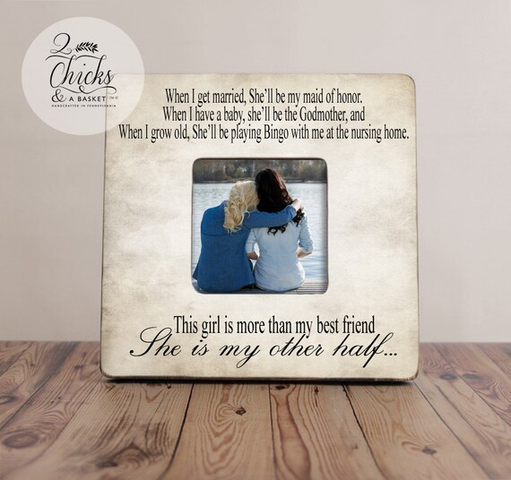 Best Friend Picture Frame Funny Best Friend Picture Frame