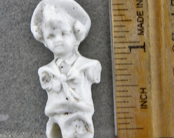 Excavated Antique 1880 Vintage German Victorian Doll Figure Doll Fragment Oscarcrow