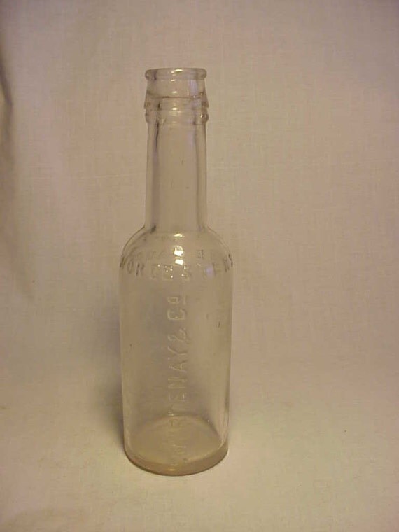 c1890s Courtenay & Co. Worcestershire Sauce Cork Top Clear