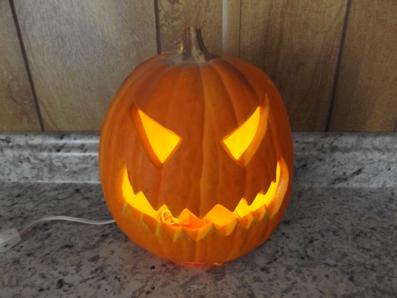 vintage lighted jack o lantern halloween decor electric vintage lighted jack o lantern halloween decor electric