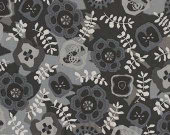 Fat eighth Takashi D, Monochrome Liberty of London black, grey and white Liberty print