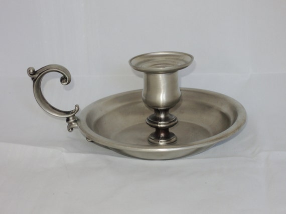 Pewter Candlestick Holder International Silver