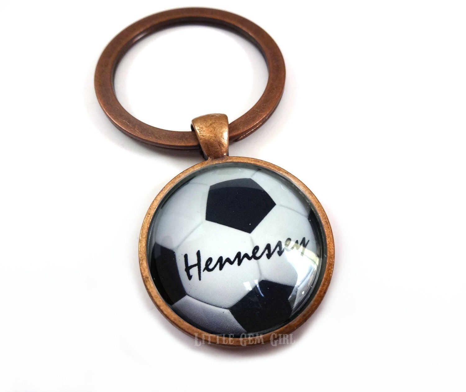 Personalized Soccer Ball Key Chain Name Custom Soccer