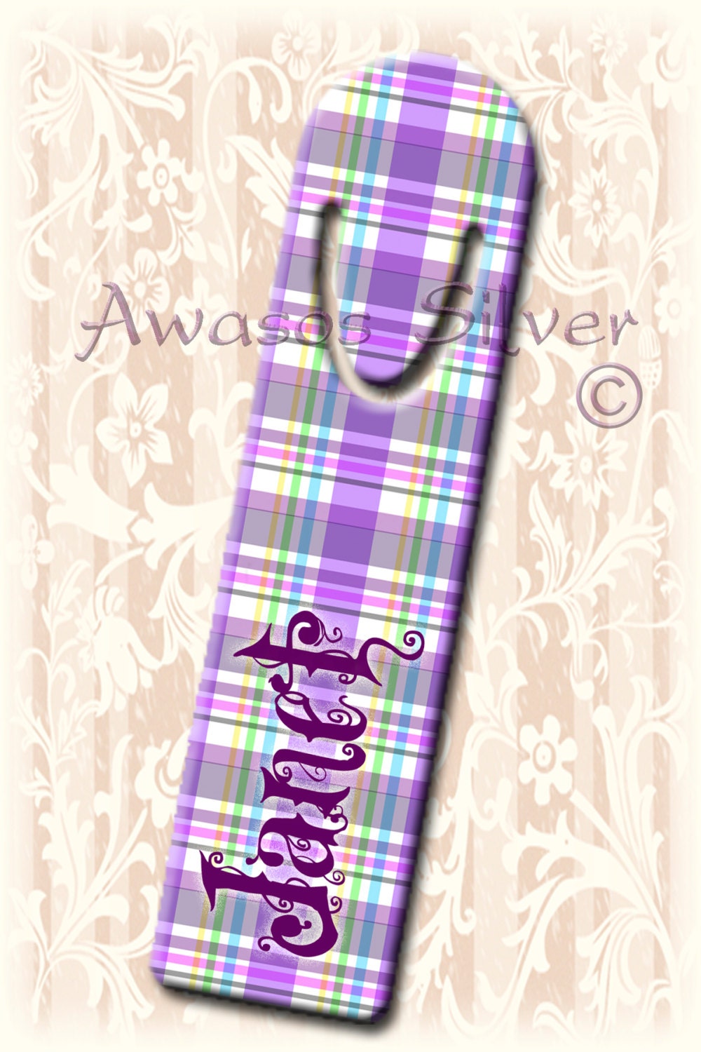 Metal bookmark with high quality printed original images.