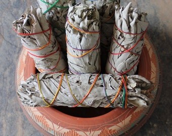 White Sage Bundle, One California White Sage Stick, Sage Smudge Wand, Sage Smudge Bundle, Ceremonial Sage, Sacred Plant Smoke, Salvia Apiana