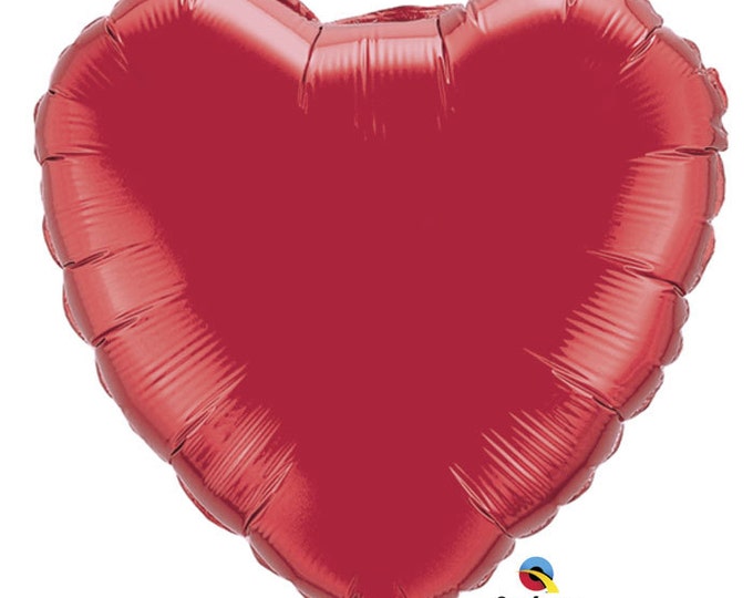 4" Preinflated Metallic Heart Balloons - A set of 16 balloons