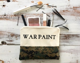 War Paint Makeup Bag in Camo