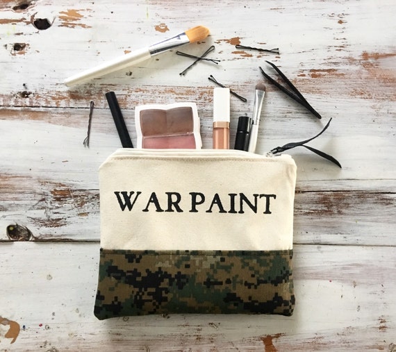 War Paint Makeup Bag in Camo