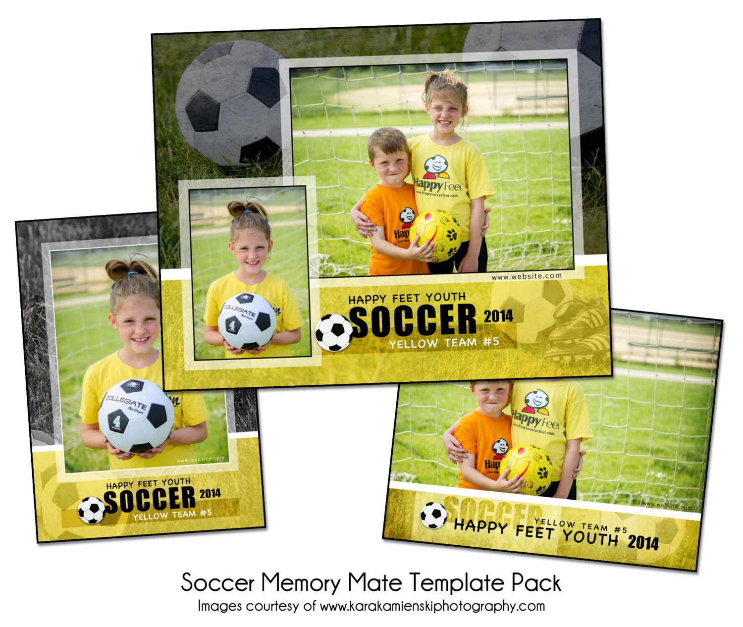 SOCCER PACK C Memory Mate Sports Photo Templates Digital