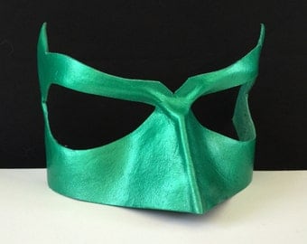 Green Lantern Mask Leather Green Arrow mask Poison Ivy Cosplay DC Comics Justice League Superhero costume Super hero mask Comicon Halloween