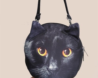 Tabby cat cross body bag cat shoulder bag cat purse by BENWINEWIN