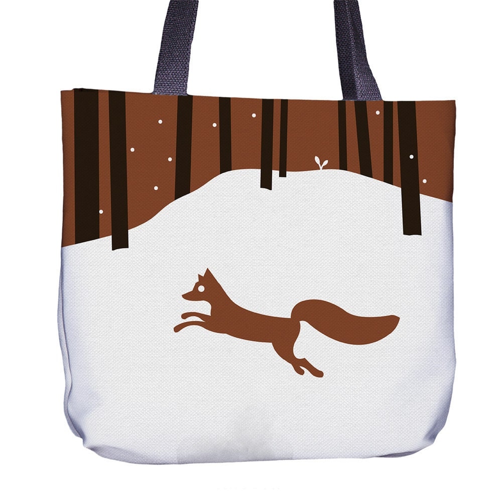 Fox Tote Bag Fox Bag Fox Tote Shopping Bag Fox Bag 
