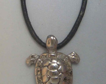 turtle pendant amulet 925 sterling silver necklace charm