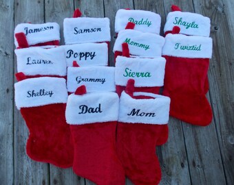 Personalized Christmas Stocking, Personalized Stocking, Monogrammed Stocking, Personalized Gift Bag, Monogrammed Christmas Gift, Holiday