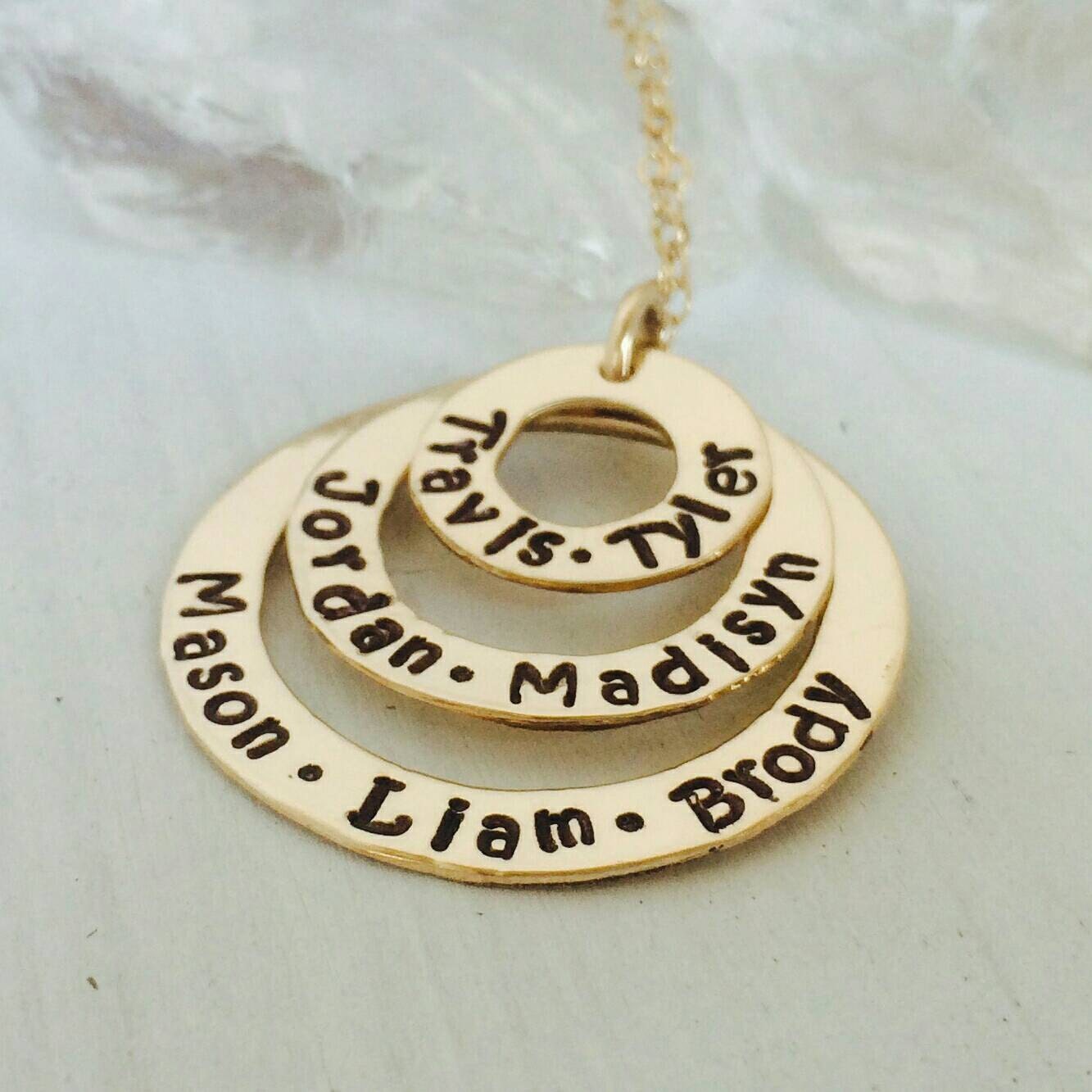 Nana Necklace 14kt Gold Fill Personalized Custom Made 3