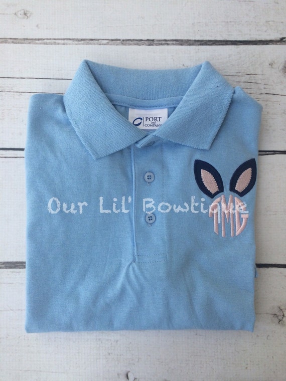 Easter Polo Bunny Polo Easter Bunny Polo Bunny Monogram