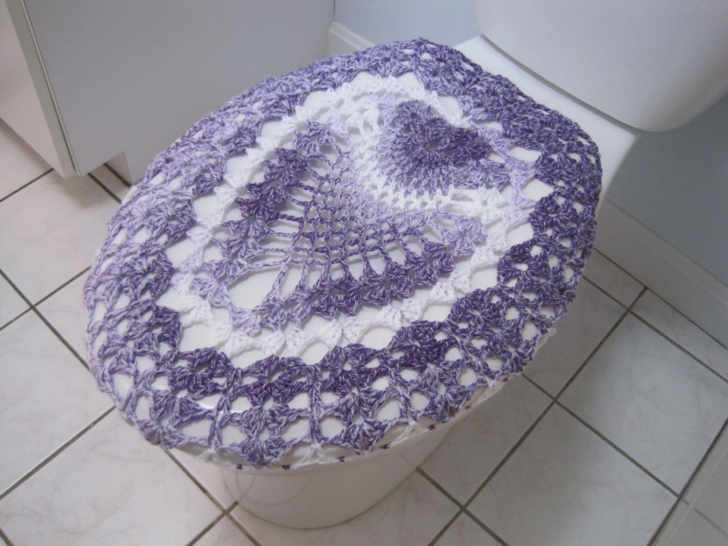 Crochet Toilet Seat Cover Grapes TSC21D