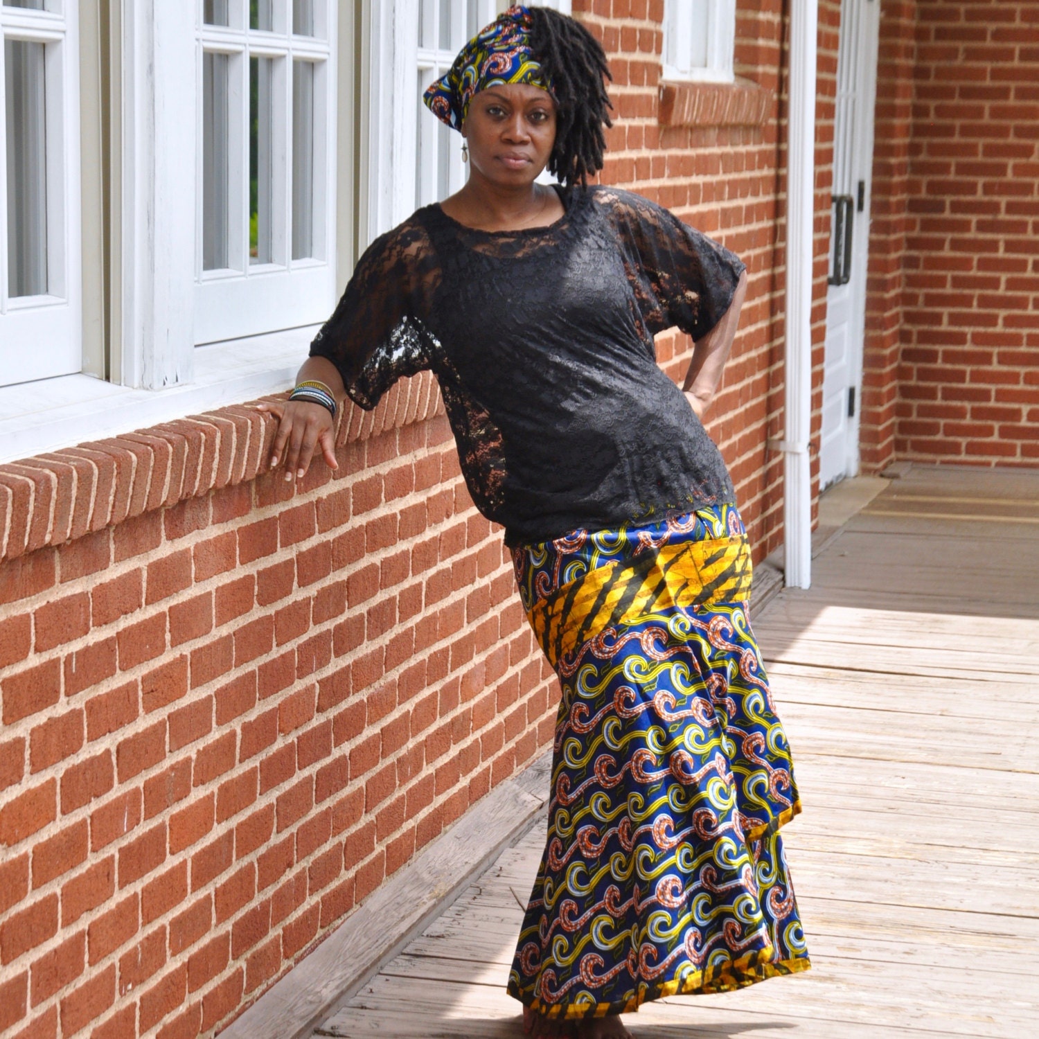 African Wrap Skirt Lappas by ayadonna on Etsy
