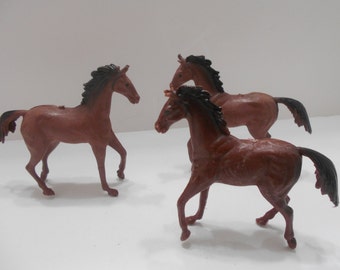 vintage plastic horses