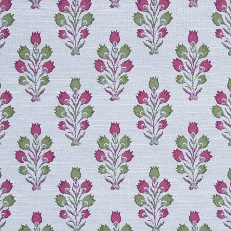 Pink Grey Floral Upholstery Fabric by PopDecorFabrics on Etsy