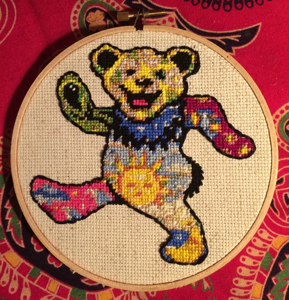 grateful dead dancing bears pattern