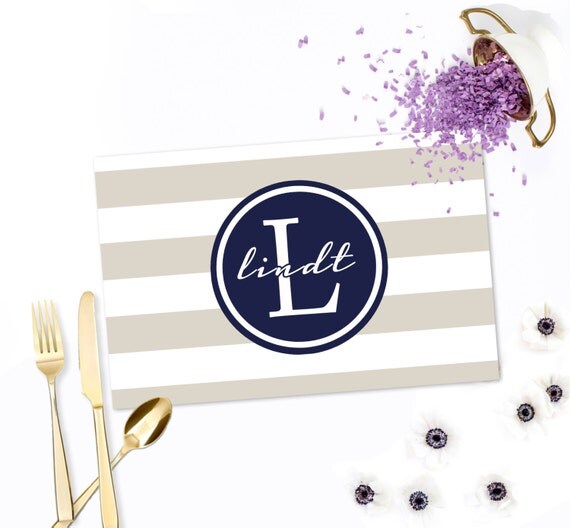 Items similar to Personalized Paper Placemats, Custom Placemats