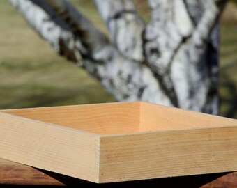 15" Square Rustic Wood Box or Planter- Great for Wedding Centerpieces or Succulent Gardens