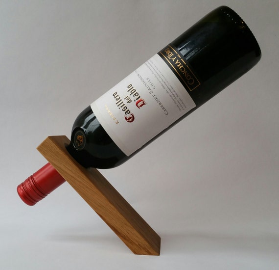 Floating+Wine+Bottle+Holder+Plans Floating wooden wine bottle holder, Beech, for him, for men, beer ...