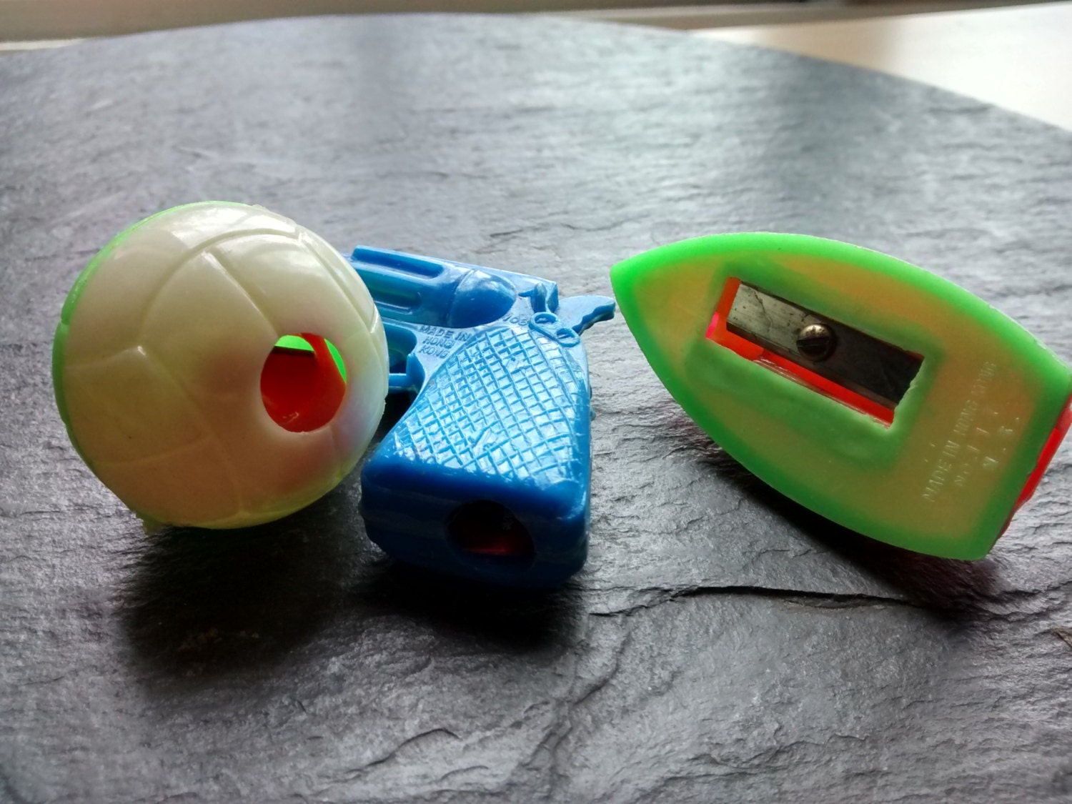 50s vintage novelty mini pencil sharpeners plastic miniature